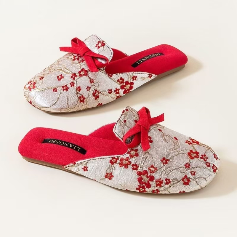 Ethnic Style - Baotou – pantoufles de maison imprimées