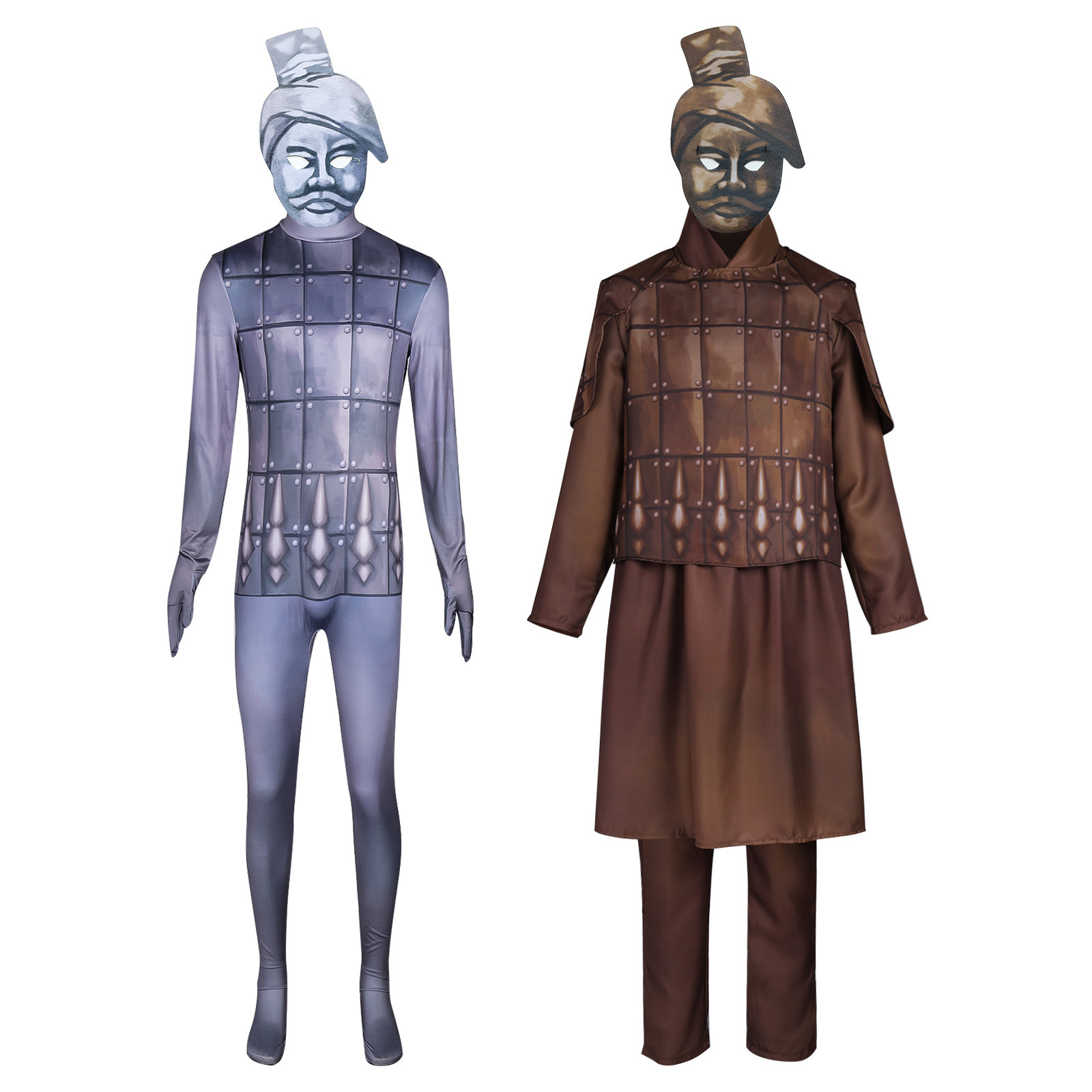 Ethnic Fashion Dress - Costume de Cosplay Guerrier de Terracotta