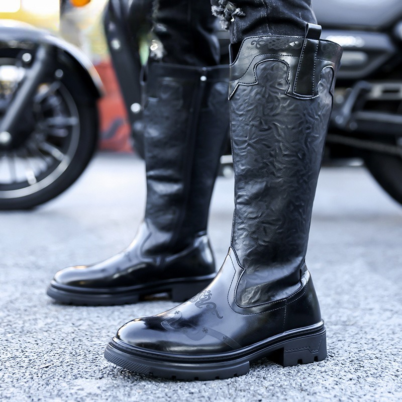 Ethnic Fashion For Men - Bottes mi-mollet pour hommes bottes à