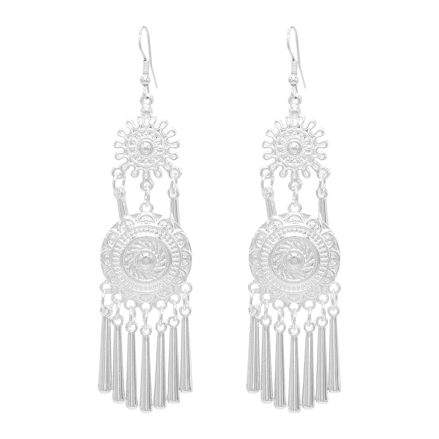 Ethnic Fashion Pakistan - Miao – boucles d'oreilles longues à