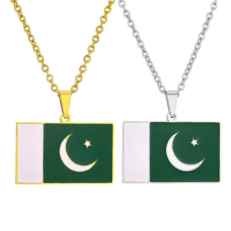 Ethnic Fashion Pakistan - Collier pendentif Pakistan National Feel pour