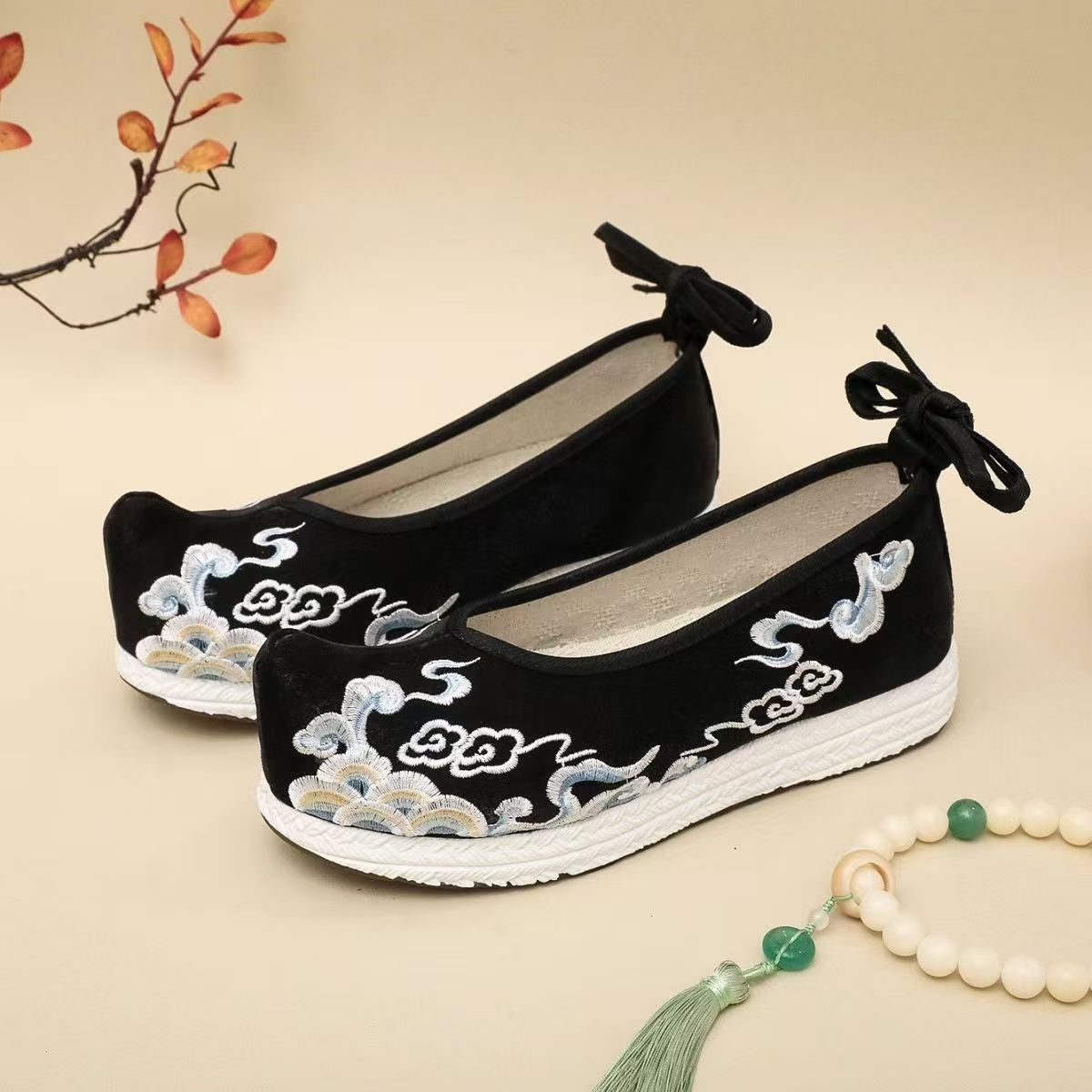 Ethnic Style - Femme grande taille brodé Hanfu chaussures