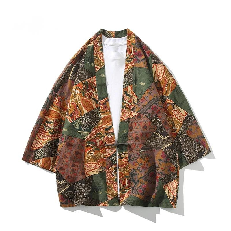 Ethnic Fashion For Men - Style ethnique imprimé Yukata hommes femmes