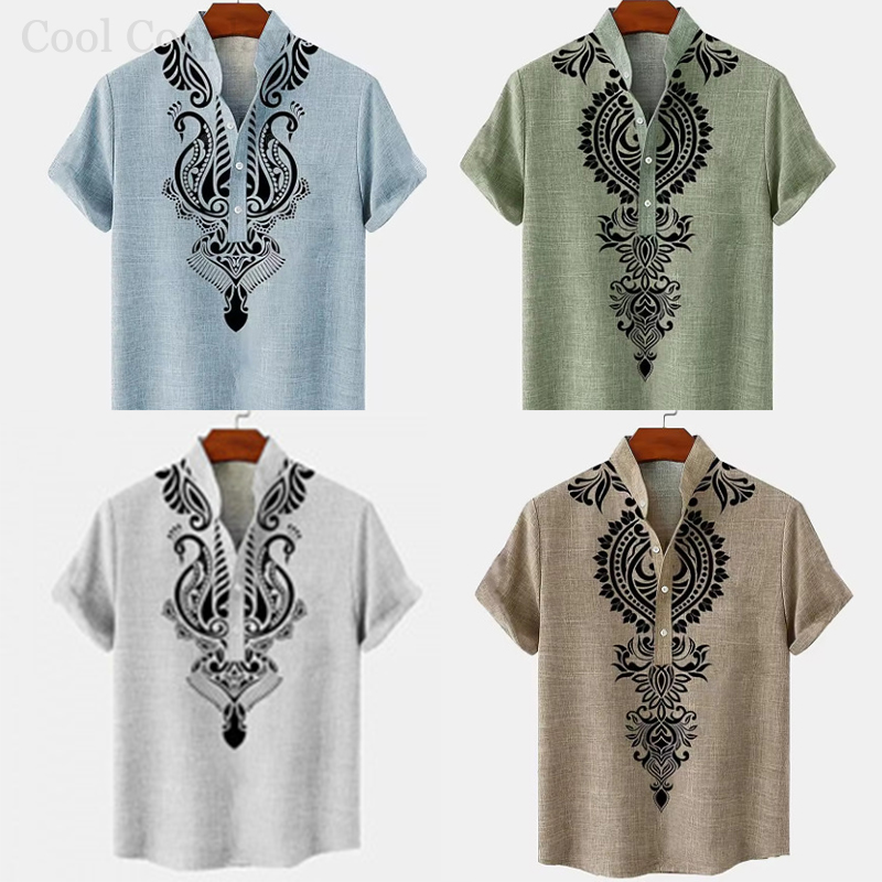 Chemise Henley rétro pour homm - Ethnic Fashion For Men avis et prix