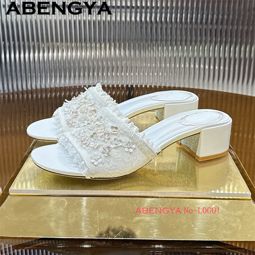 Chaussons à talons carrés épai - Ethnic Style avis et prix