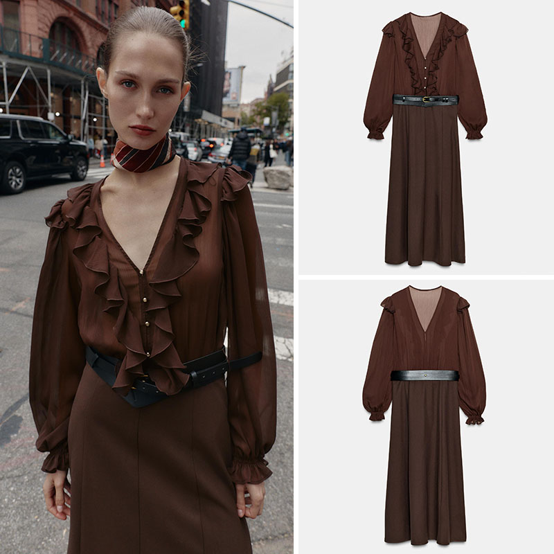 Nouvelle Robe Midi Élégante à  - Ethnic Fashion Dress avis et prix