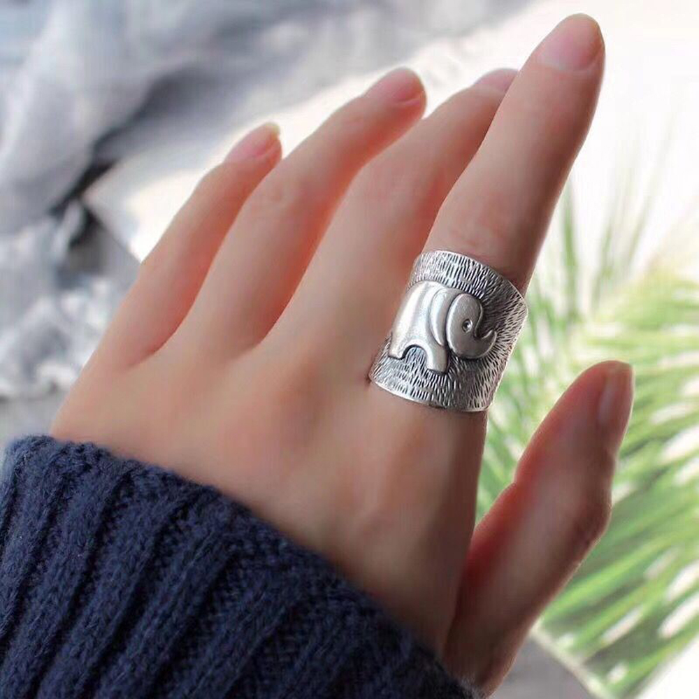 Bague à motif d'éléphant argen - Ethnic Fashion Pakistan avis et prix