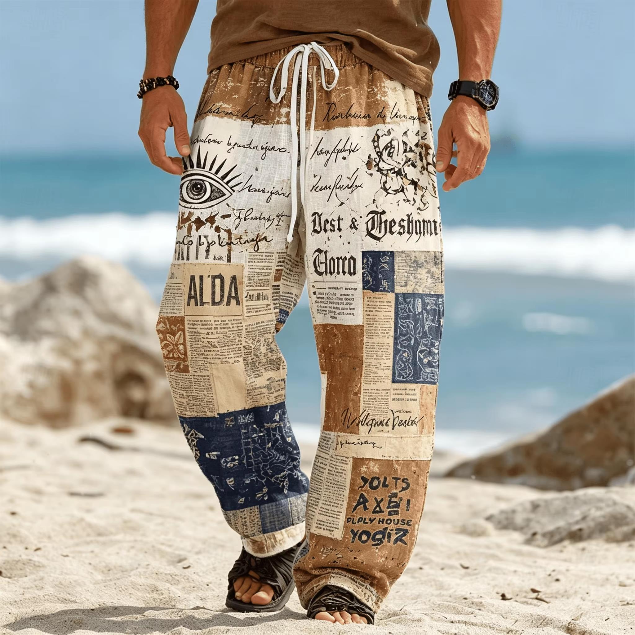 Pantalon ample à jambe droite  - Ethnic Fashion For Men avis et prix