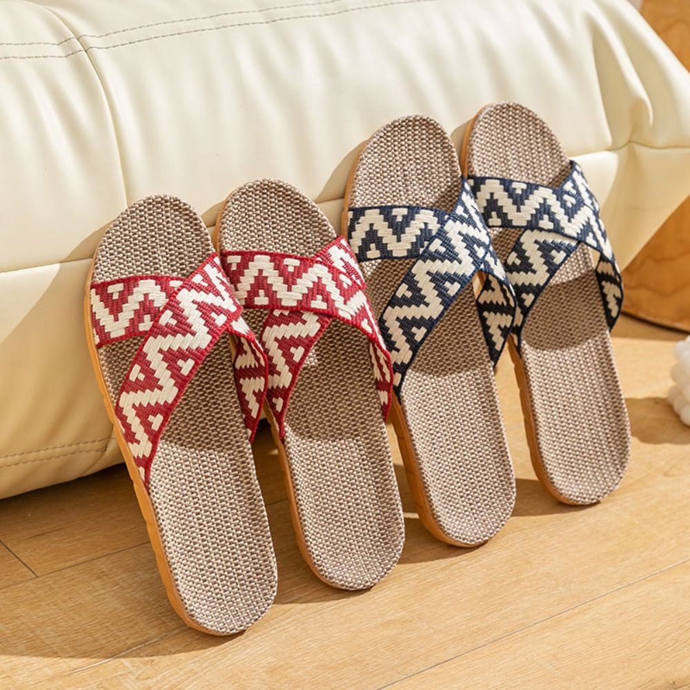 Chaussons croisés en lin style - Ethnic Fashion For Men avis et prix